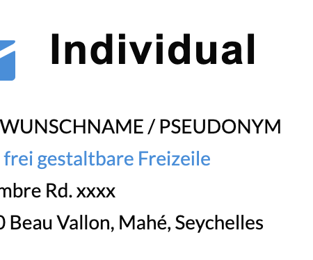 Seychellen individual Adresse